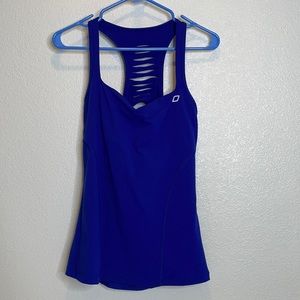 Lorna Jane mesh cutout padded tank top